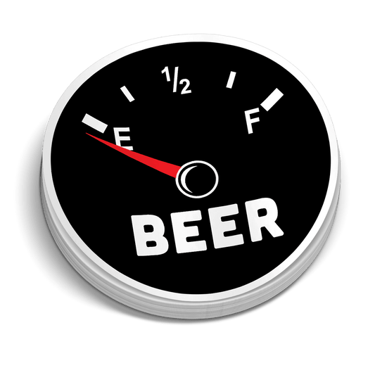 Beer Gauge Hard Hat Decal - Armed American Supply