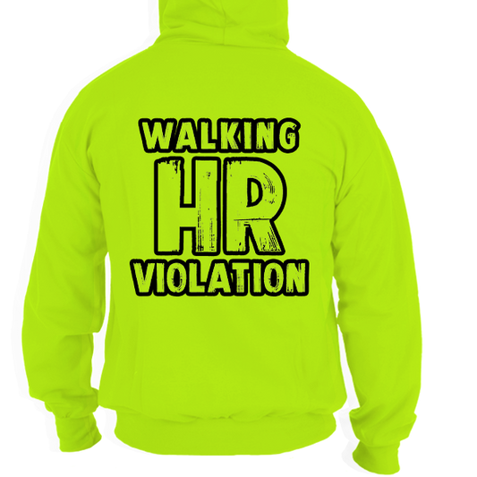 HR Violation - Safety Yellow Hi Vis Hoodie