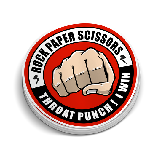 Throat Punch Hardhat Sticker