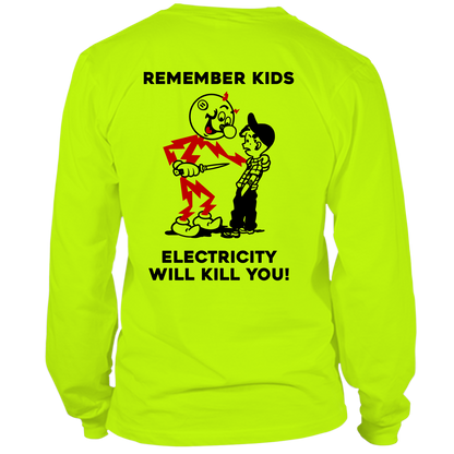 Remember Kids - Long Sleeve Hi-Vis T-Shirt