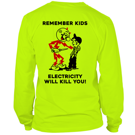 Remember Kids - Long Sleeve Hi-Vis T-Shirt