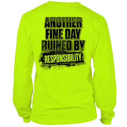 Responsibility - Long Sleeve Hi-Vis T-Shirt
