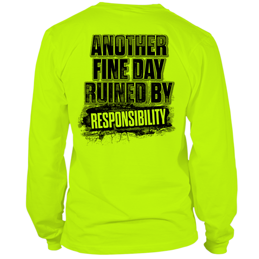 Responsibility - Long Sleeve Hi-Vis T-Shirt