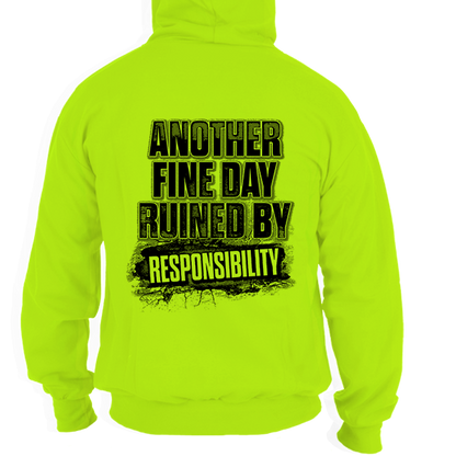 Responsibility - Safety Yellow Hi-Vis Hoodie