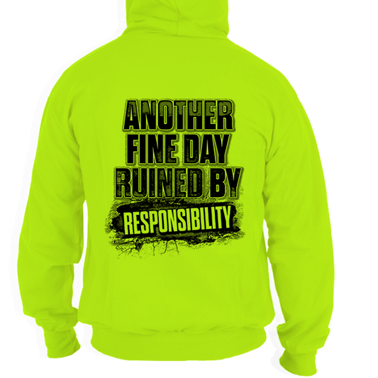 Responsibility - Safety Yellow Hi-Vis Hoodie