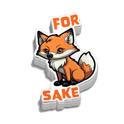 For Fox Sake Hard Hat Decal - Armed American Supply