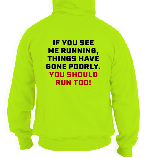 Run - Safety Yellow Hi-Vis Hoodie