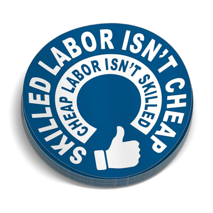 Skilled Labor Hard Hat Decal