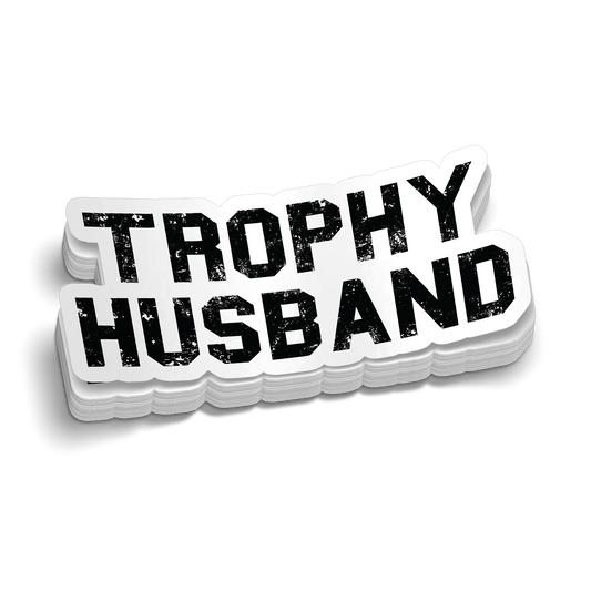 Trophy Husband Hard Hat Decal
