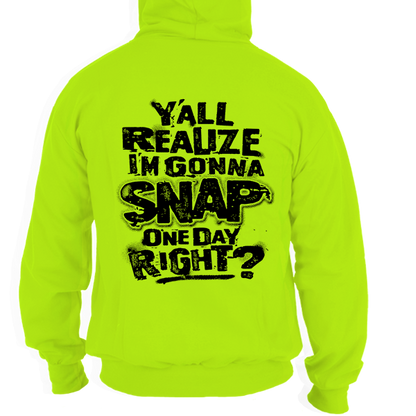 Snap - Safety Yellow Hi-Vis Hoodie