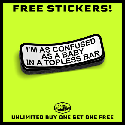Topless Bar Hard Hat Decal - Armed American Supply
