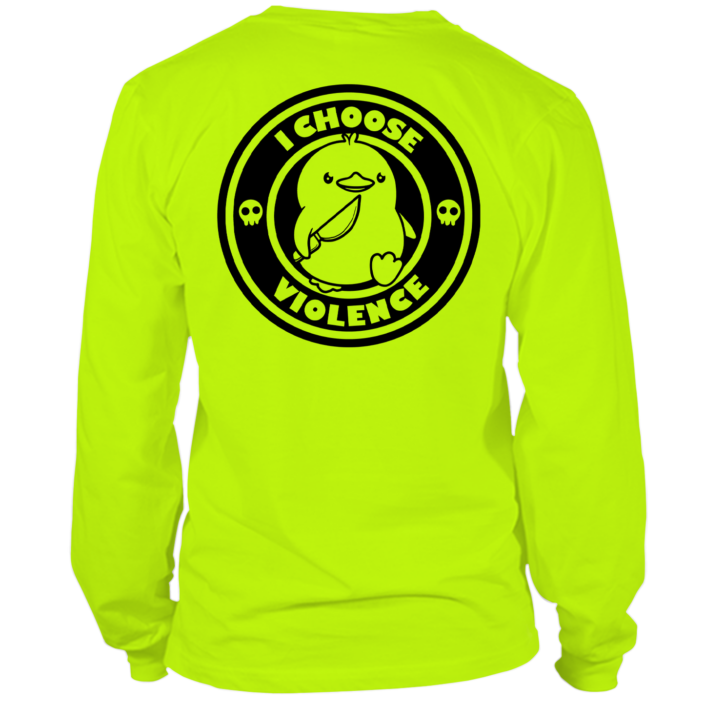 Violence - Long Sleeve Hi-Vis T-Shirt