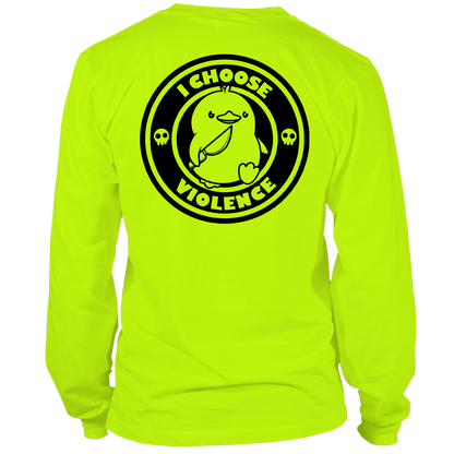 Violence - Long Sleeve Hi-Vis T-Shirt