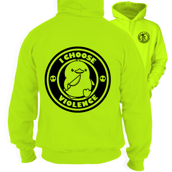 Violence - Safety Yellow Hi-Vis Hoodie