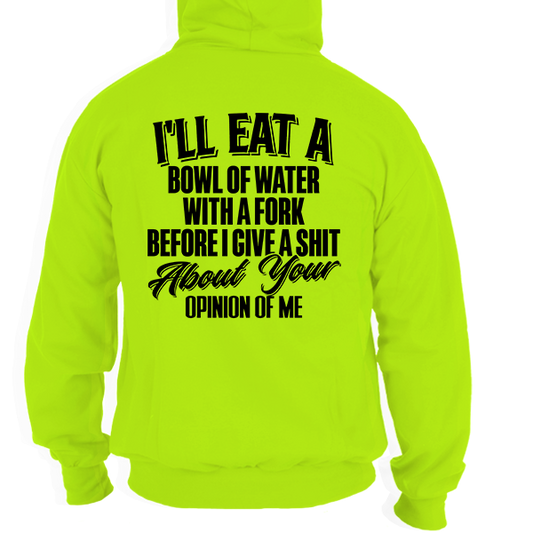 Opinion Of Me - Safety Yellow Hi-Vis Hoodie