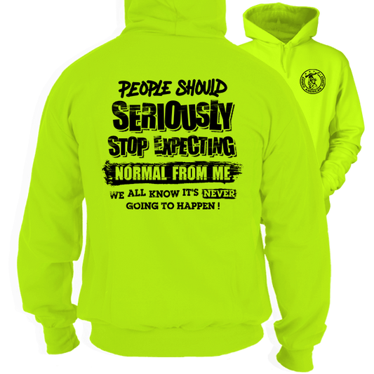 Should Stop Expecting - Safety Yellow Hoodie - Armed American Supply