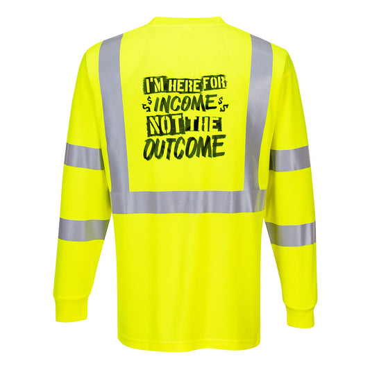 Here For The Income - Reflective Long Sleeve
