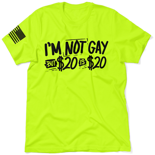 I'm Not Gay - Safety Yellow T-Shirt