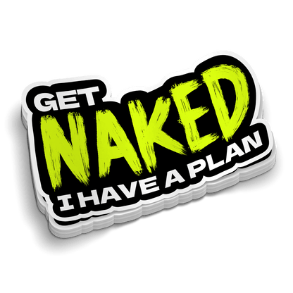 Get Naked Hard Hat Sticker - Armed American Supply