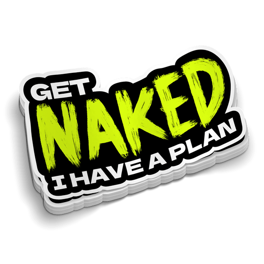 Get Naked Hard Hat Sticker - Armed American Supply