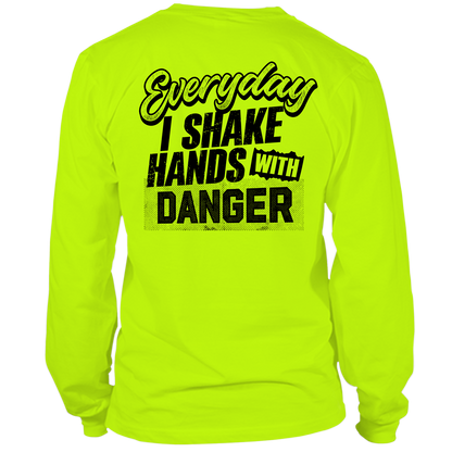 Shake Hands With Danger - Hi Vis Long Sleeve
