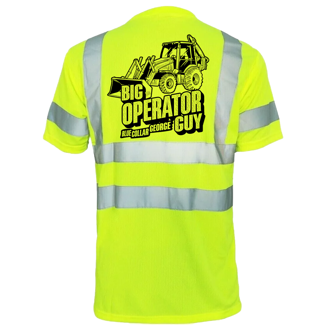 Blue Collar George Big Operator - Reflective Safety T-Shirt