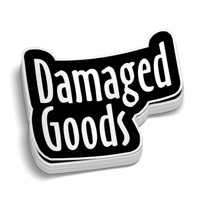 Damaged Goods Hard Hat Decal