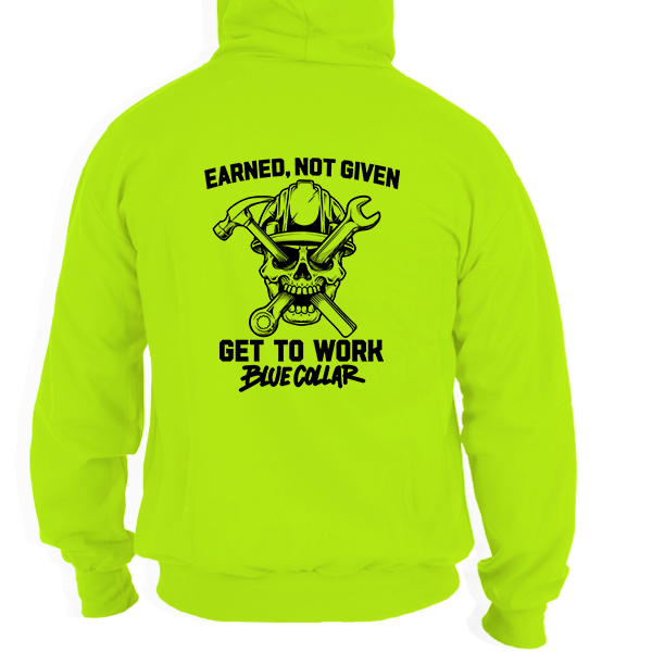 Earned Not Given - Hi Vis Hoodie