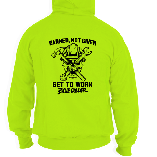 Earned Not Given - Hi Vis Hoodie