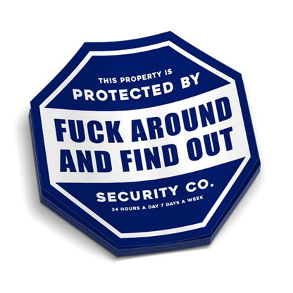 FAFO Security Decal - Armed American Supply