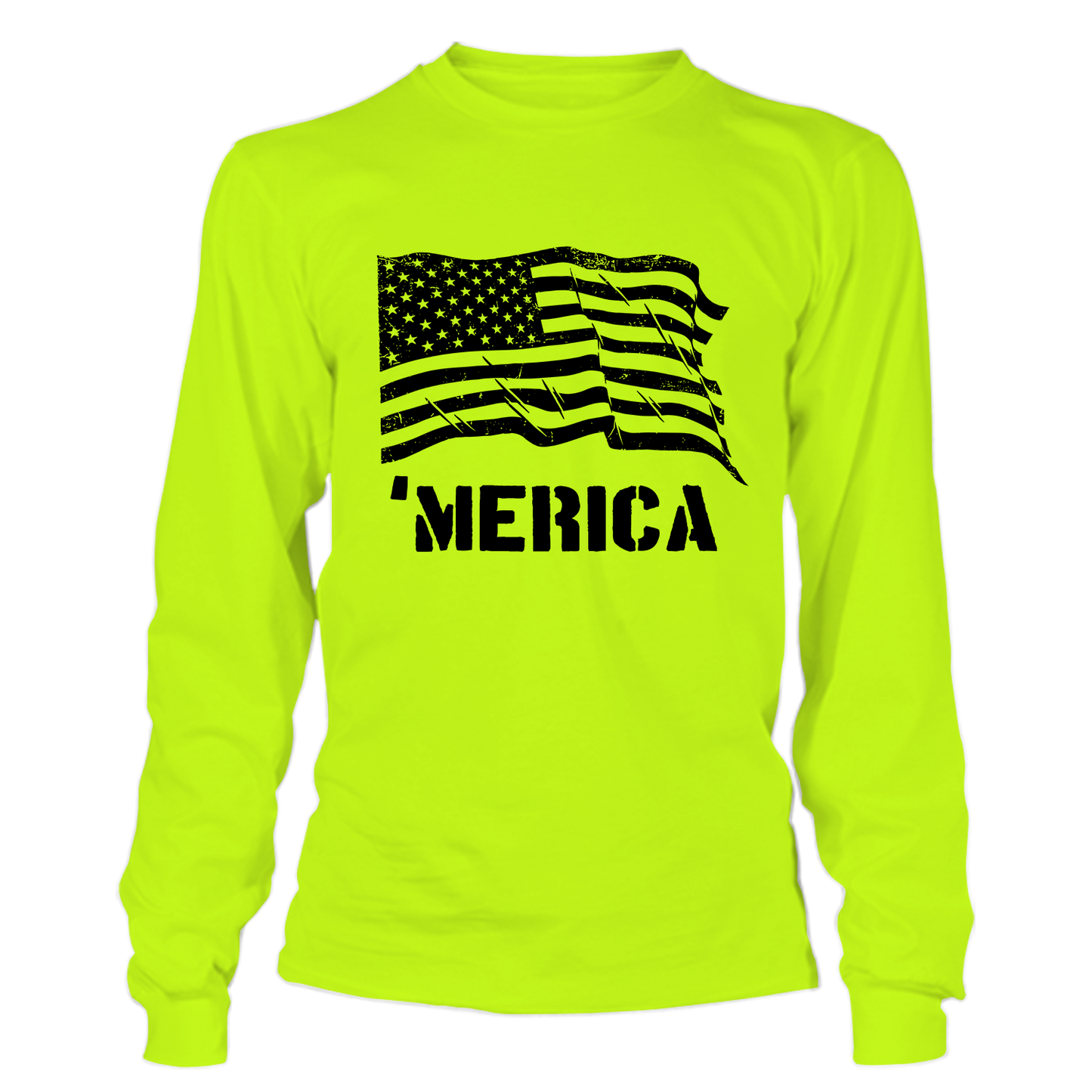 Merica - Hi Vis Long Sleeve