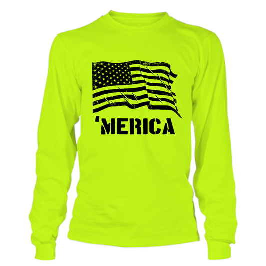Merica - Hi Vis Long Sleeve