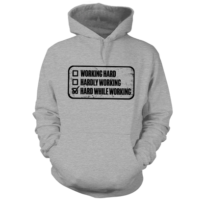 Working Hard - Safety Yellow Hoodie