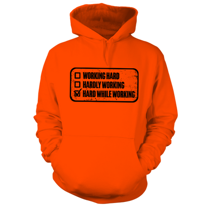 Working Hard - Safety Yellow Hoodie