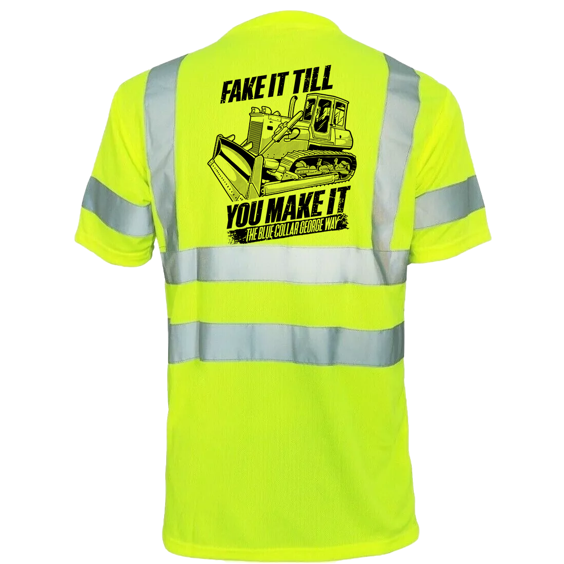 Blue Collar George Fake It - Reflective Safety T-Shirt