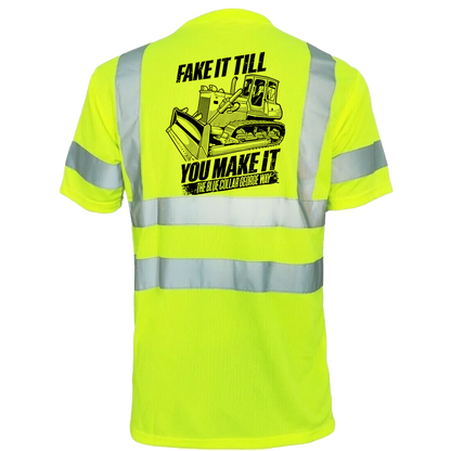 Blue Collar George Fake It - Reflective Safety T-Shirt