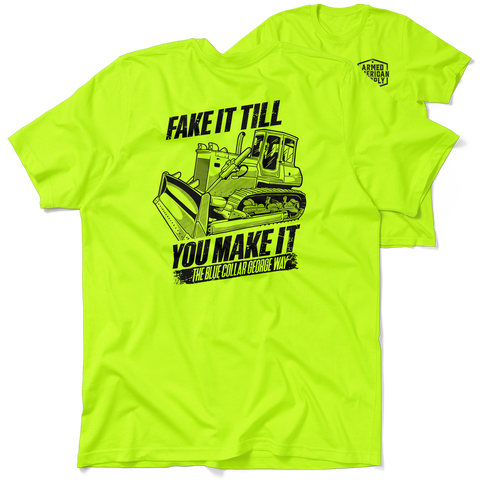 Blue Collar George Fake It - Safety T-Shirt