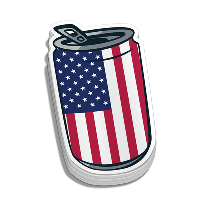 USA Can Hard Hat Decal