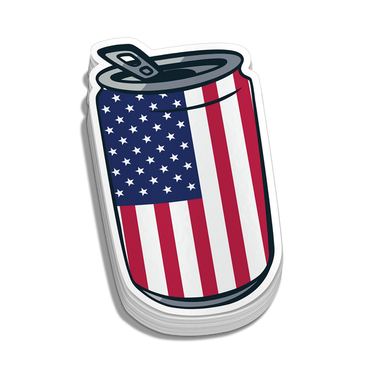 USA Can Hard Hat Decal