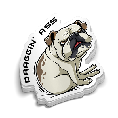 Draggin' Ass - Hard Hat Decal