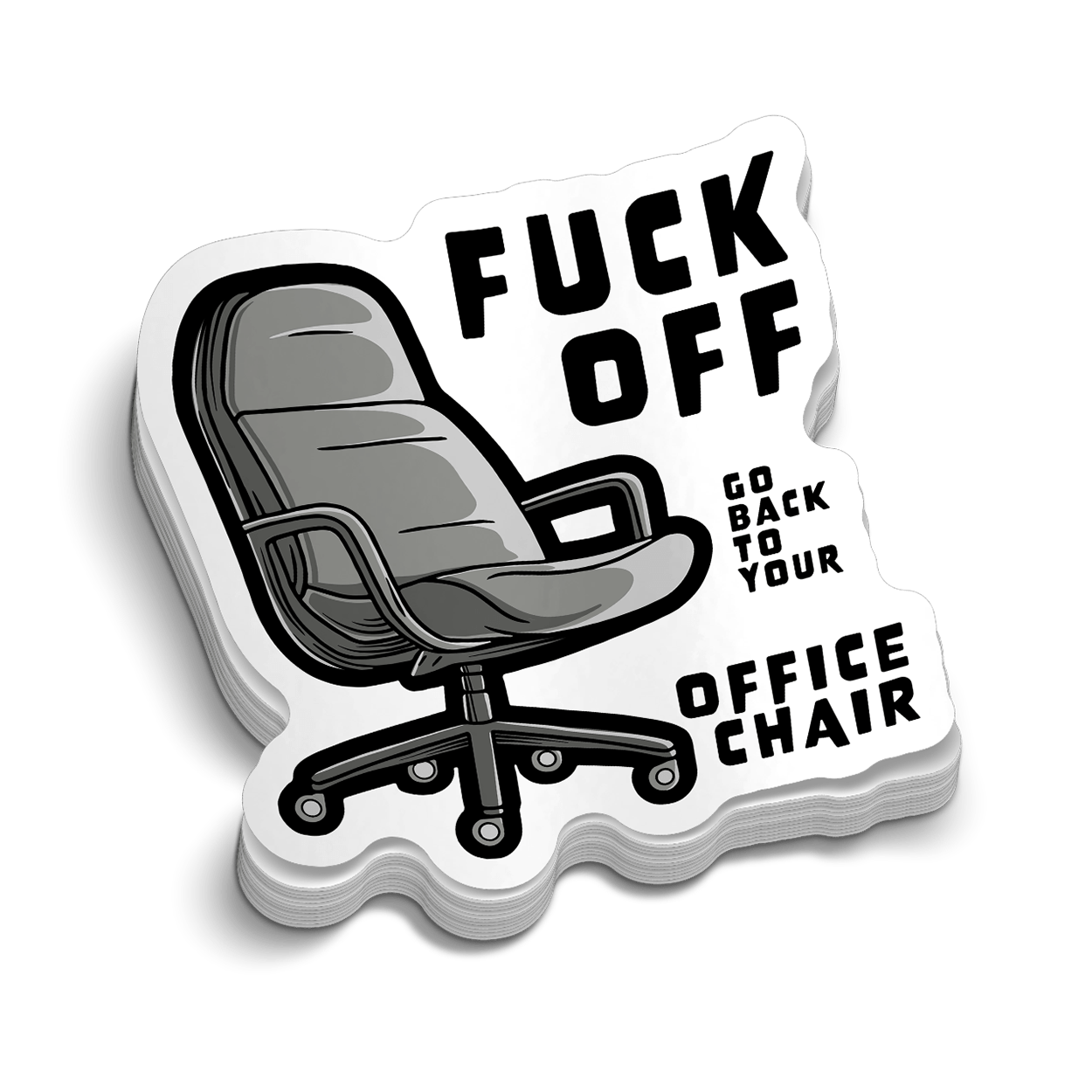 Office Chair - Hard Hat Decal - Armed American Supply