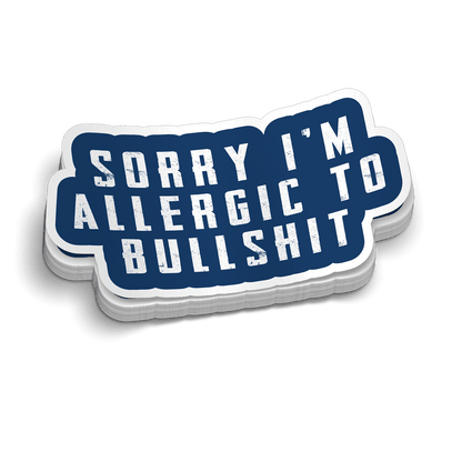 Allergic - Hard Hat Decal - Armed American Supply