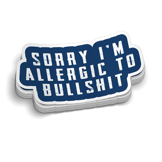 Allergic - Hard Hat Decal - Armed American Supply