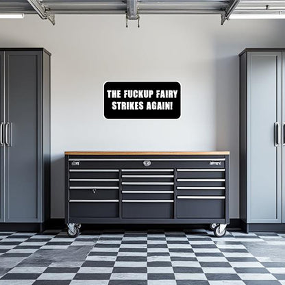 Strikes Again! Garage Wall Decal
