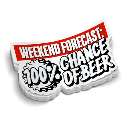 Weekend Forecast - Hard Hat Decal