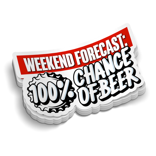 Weekend Forecast - Hard Hat Decal
