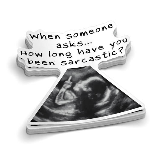 Sarcastic - Hard Hat Decal - Armed American Supply