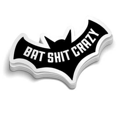 Bat Shit Crazy  -  Hard Hat Decal