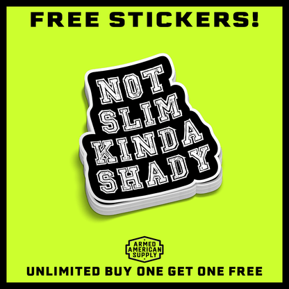 Slim Shady - Hard Hat Decal - Armed American Supply