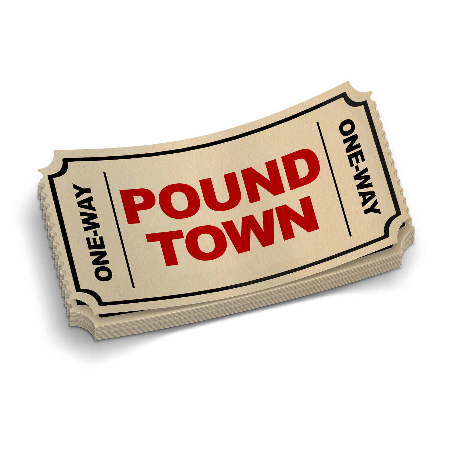 Pound Town And Show Sticker – Funny Meme Vinyl Decal, Waterproof For Car